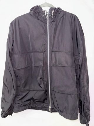Chaqueta Zara Negra Impermeable 