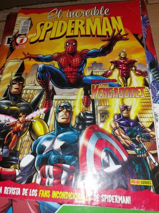 Revistas Spiderman y pegatina