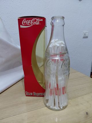 Dispenser di cannucce per bottiglie di vetro Coca-Cola