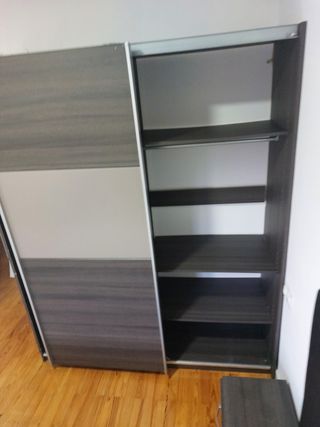 ARMARIO ROPERO 2 PUERTAS CORREDERAS.