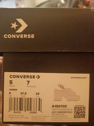 Sandalias Converse Chuck 70 de luxe Beige