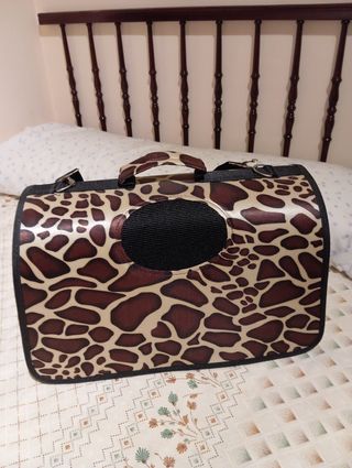 Transportín para perro o gato estampado