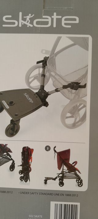 Patinete para coche de bebé Be Cool Skate. Sin uso