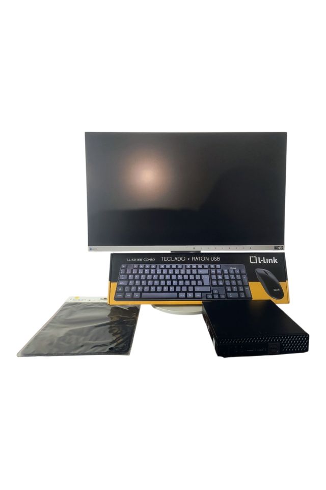 Pack Completo Ofimática: Monitor, Teclado, Ratón y