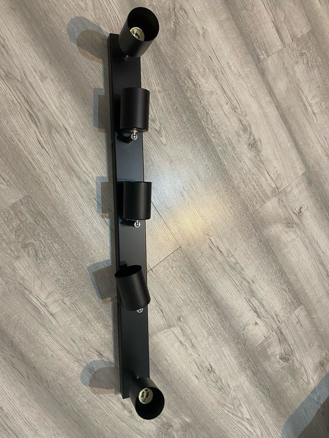 Foco de techo negro 5 luces