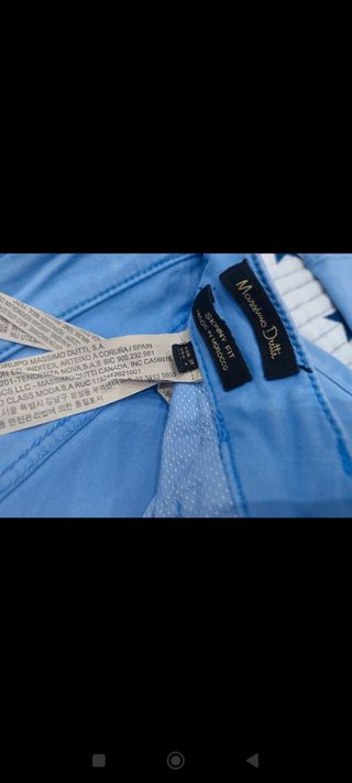 Pantalón Massimo Dutti Azul