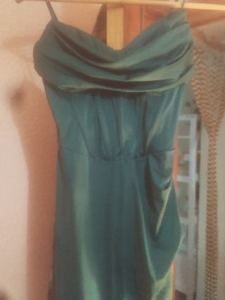 Vestido verde fiesta talla única