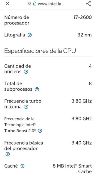 Intel Core i7 3.4 Ghz CPU