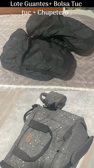 Lote Tuc Tuc: Bolsa, Chupetero y Guantes