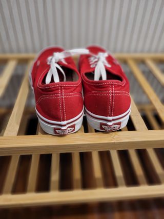 Zapatillas Vans Rojas Mujer Talla 38