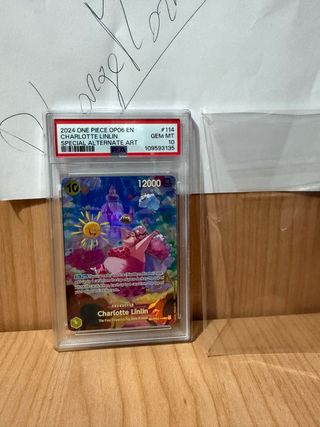 Card Game One Piece Charlotte Linlin OP06 PSA Toy