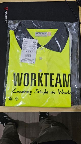Polo Alta Visibilidad WORKTEAM Amarillo Talla M