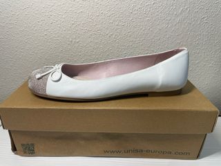Zapatos Unisa Blancos y rosado Talla 39 A ESTRENAR