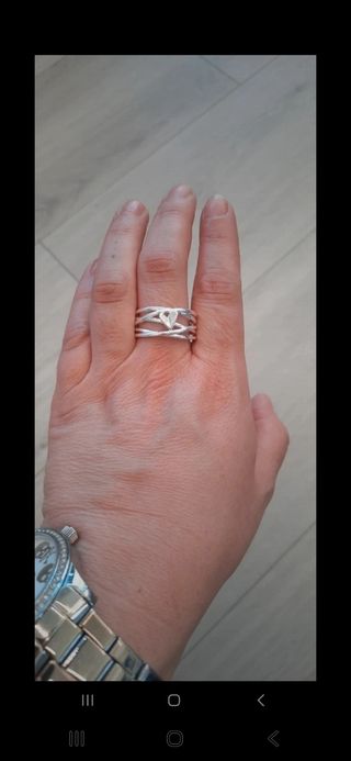 Anillo Plata Corazón Talla 19mm