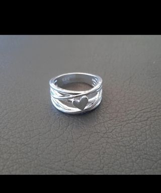 Anillo Plata Corazón Talla 19mm