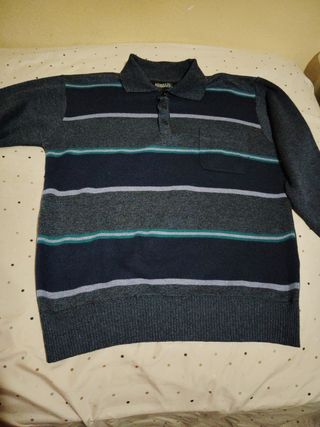 Jersey de lana con cuello de solapa