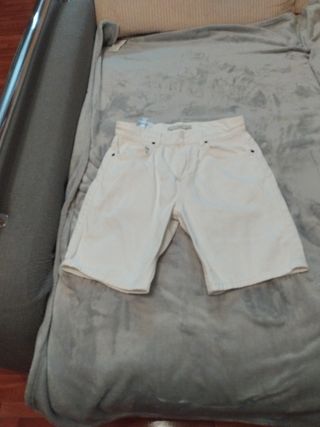 Pantalón corto vaquero blanco