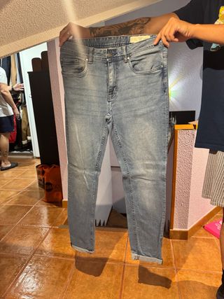 Pantalón vaquero hombre azul Talla M
