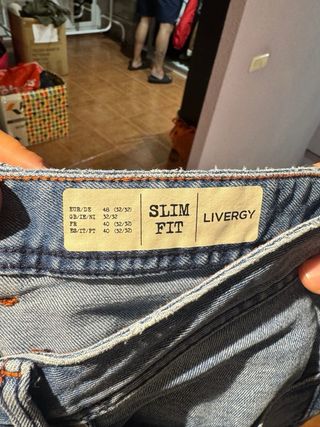 Pantalón vaquero hombre azul Talla M