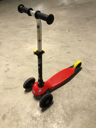 Patinete infantil 3 ruedas azul y rojo
