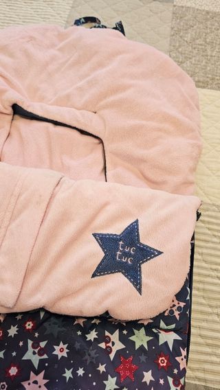 Saco Tuc Tuc estrellas rosa