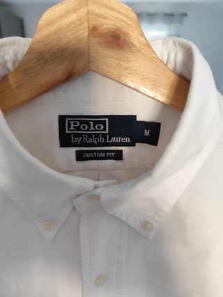 Camicia Polo Ralph Lauren bianca con cavaliere