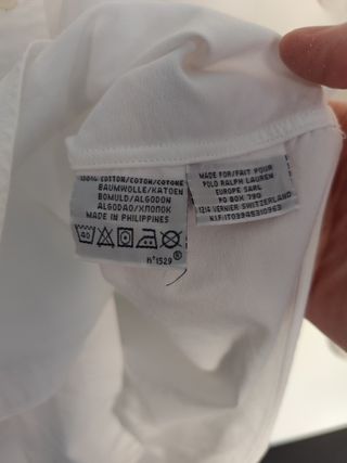 Camicia Polo Ralph Lauren bianca con cavaliere