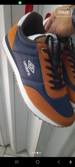 Scarpe sportive Umbro blu/marrone taglia 43