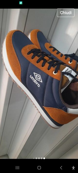 Scarpe sportive Umbro blu/marrone taglia 43