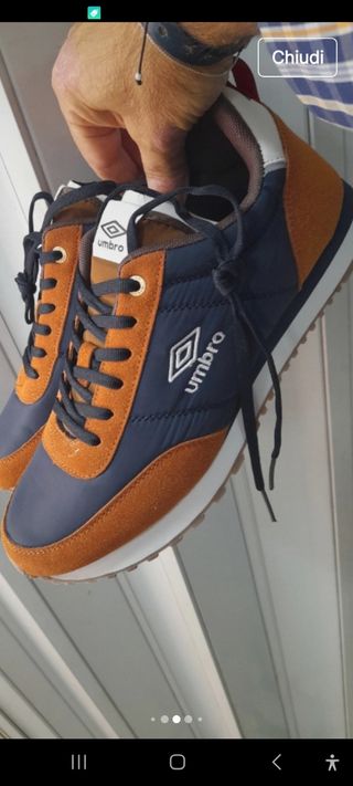 Scarpe sportive Umbro blu/marrone taglia 43