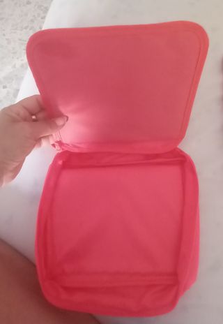 Set 2 pochette bandana rosa e rossa