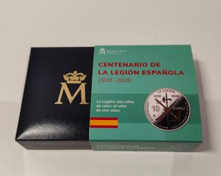 Moneda 10 Euros Centenario Legión Española PLATA