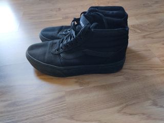 Playeros Plataforma Vans Negros