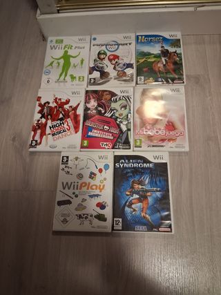 Lote Juegos Wii: Mario Kart, Wii Fit, Horsez y más