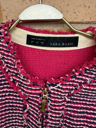Chaqueta blazer Zara fucsia