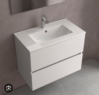 Mueble de baño lavabo blanco