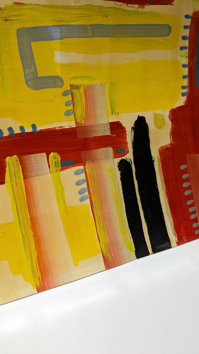 Llopis Beltrá pintura abstracta firmada 50x61