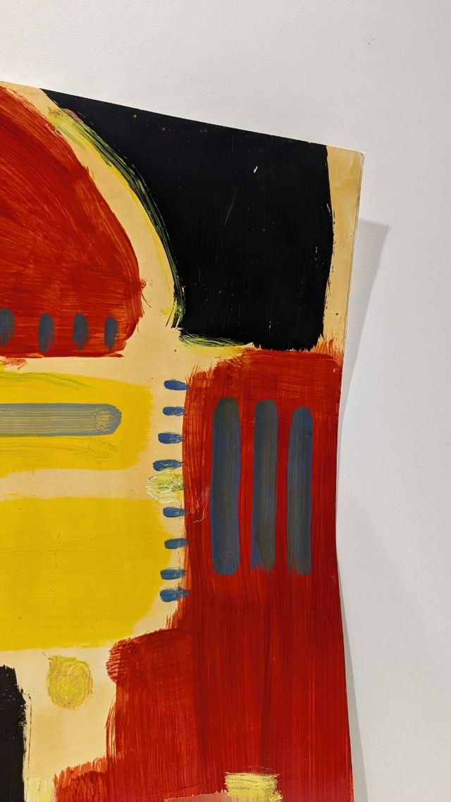 Llopis Beltrá pintura abstracta firmada 50x61