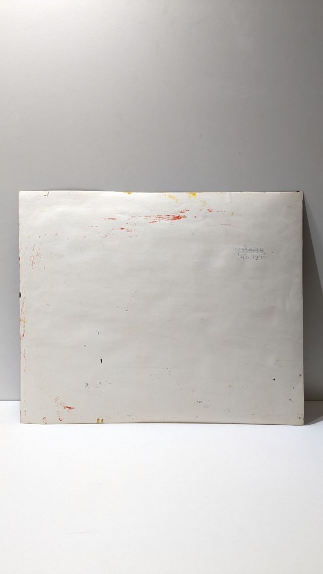 Llopis Beltrá pintura abstracta firmada 50x61