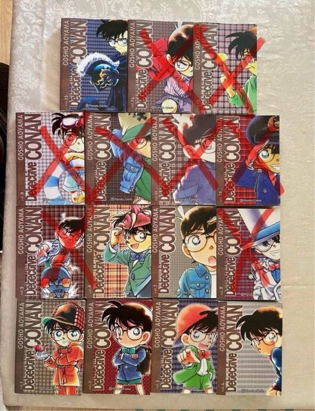 7 libros Detective Conan.