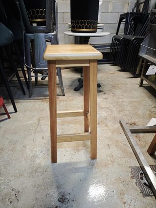 6 Taburetes de Madera Marrón