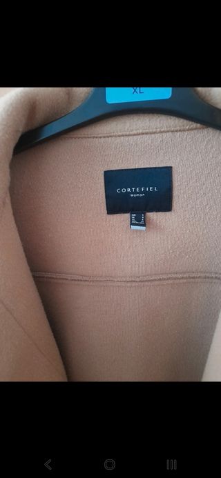 Abrigo Cortefiel Beige Talla M