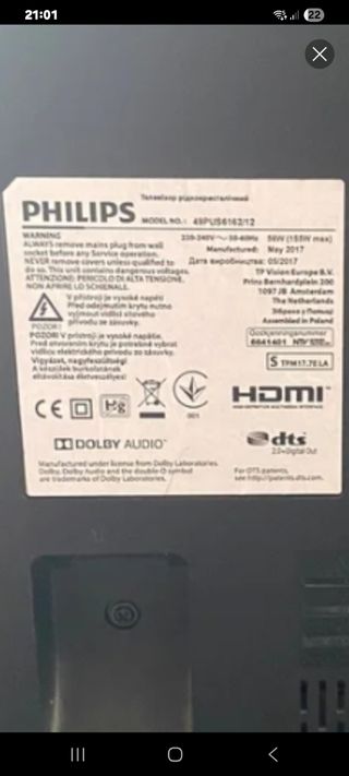 Televisor Philips (HD ) ESPECTACULAR 49' 49PFS4131