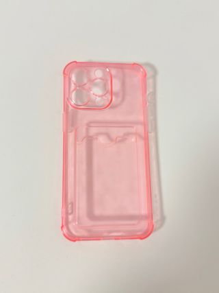 Funda iPhone 15 Pro Max Transparente Rosa nueva