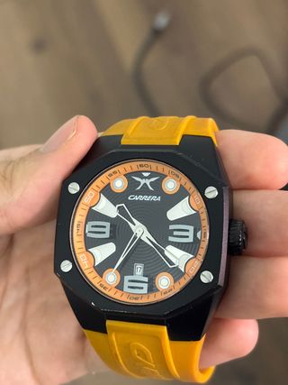 Reloj Carrera 66541 Negro Naranja