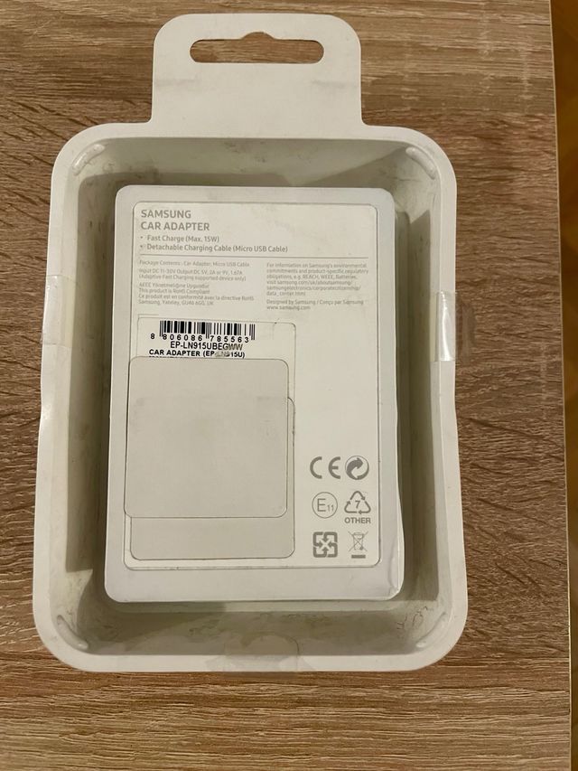 Cargador Coche Samsung 15W + Cable USB a Micro USB