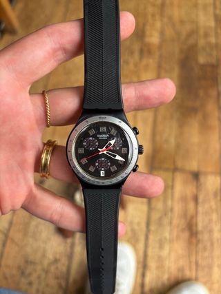 Swatch Irony Chrono YVB403 Negro/Plata