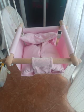 Columpio Infantil Madera Álamo Natural