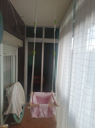 Columpio Infantil Madera Álamo Natural