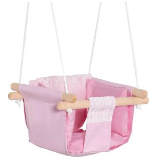 Columpio Infantil Madera Álamo Natural